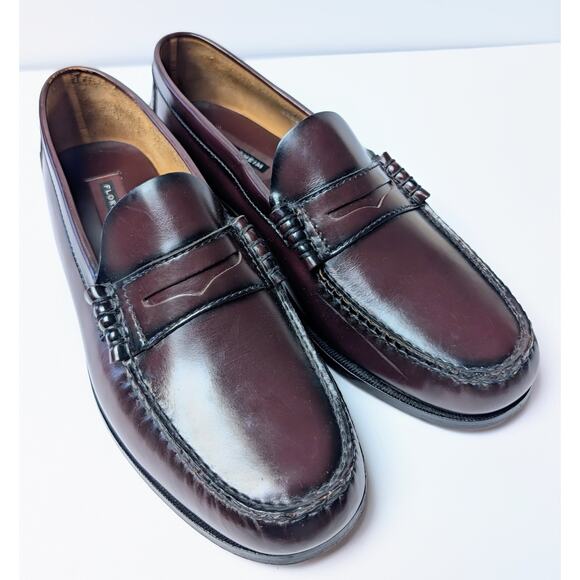Florsheim Berkley Burgundy Penny Loafers MENS SIZE 11EEE Round Toe Slip On Shoes main image 4